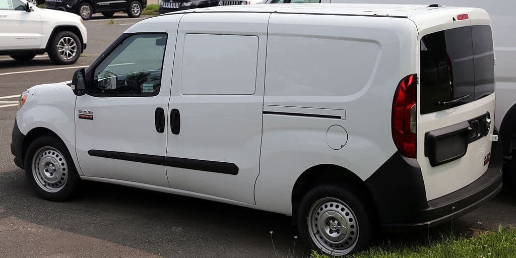 Ram Promaster Van rear side view of the ram promaster van