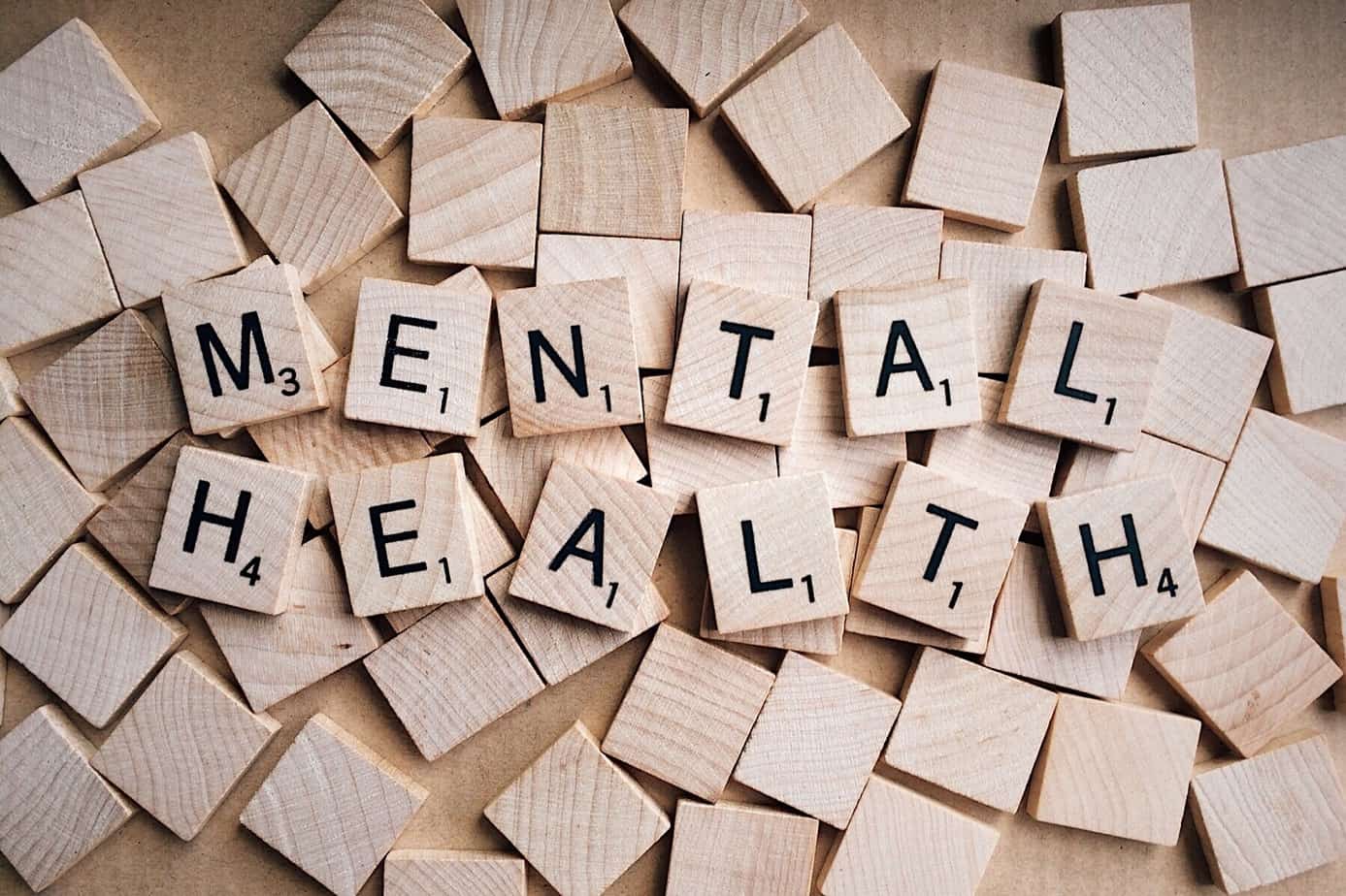 mental health scrabble pieces spelling out mental health