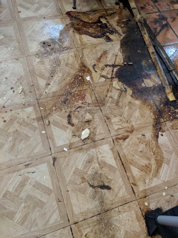 Dried Blood dried blood on floor