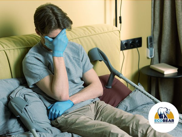 young person with COVID complications